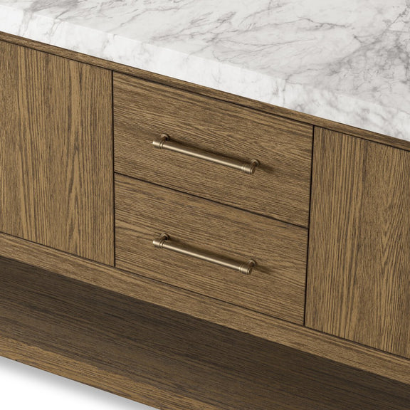 Anthem Double Vanity - Washed Natural Veneer