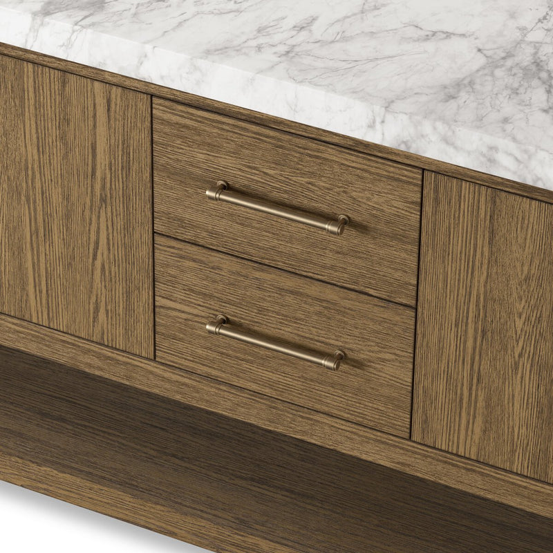 Anthem Double Vanity - Washed Natural Veneer