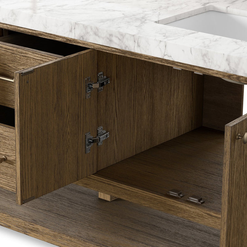Anthem Double Vanity - Washed Natural Veneer