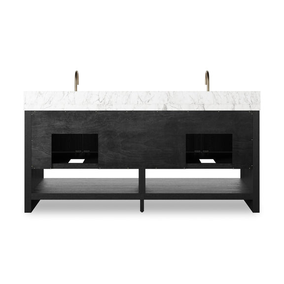 Anthem Double Vanity - Black Wash Oak Veneer