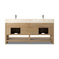 Anthem Double Vanity - Satin Light Wash Oak Veneer