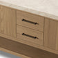 Anthem Double Vanity - Satin Light Wash Oak Veneer