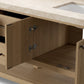 Anthem Double Vanity - Satin Light Wash Oak Veneer