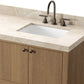 Anthem Double Vanity - Satin Light Wash Oak Veneer