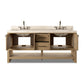 Anthem Double Vanity - Satin Light Wash Oak Veneer