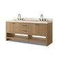 Anthem Double Vanity - Satin Light Wash Oak Veneer