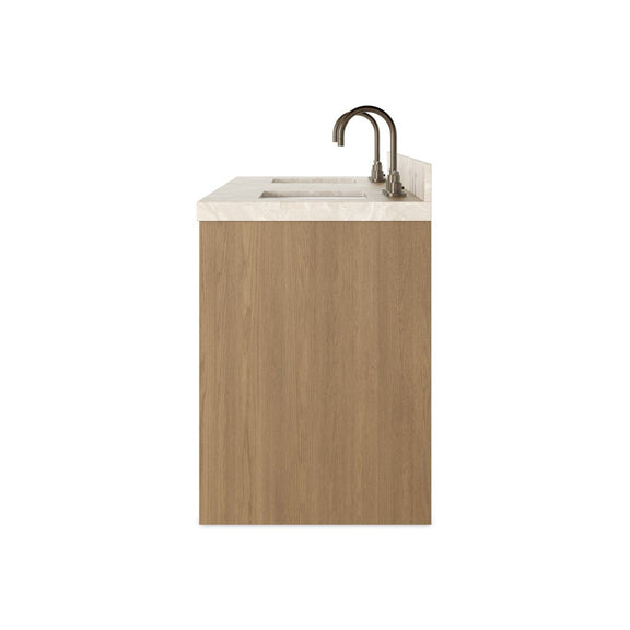 Anthem Double Vanity - Satin Light Wash Oak Veneer
