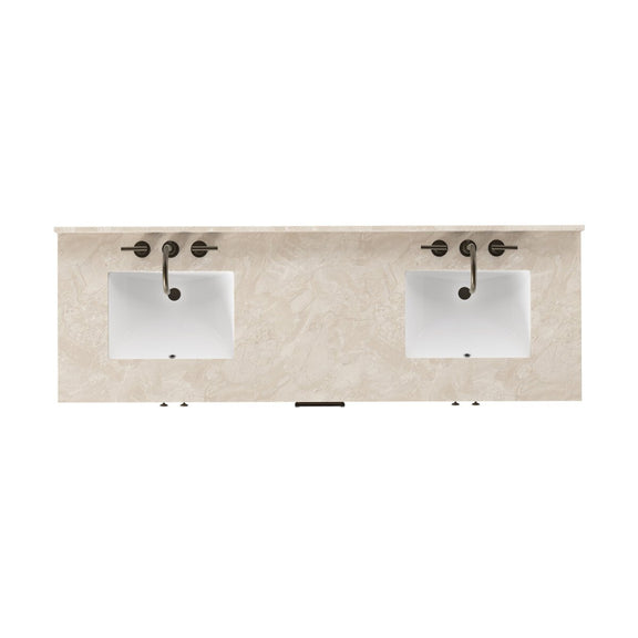 Anthem Double Vanity - Satin Light Wash Oak Veneer