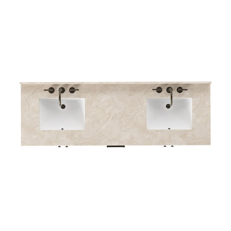 Anthem Double Vanity - Satin Light Wash Oak Veneer