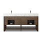 Anthem Double Vanity - Satin Espresso Oak Veneer