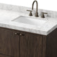 Anthem Double Vanity - Satin Espresso Oak Veneer