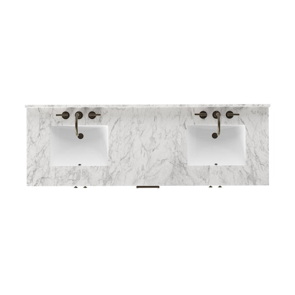Anthem Double Vanity - Satin Espresso Oak Veneer
