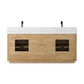 Everett Double Vanity - Satin Light Wash Oak Veneer