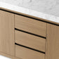 Everett Double Vanity - Satin Light Wash Oak Veneer