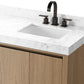 Everett Double Vanity - Satin Light Wash Oak Veneer