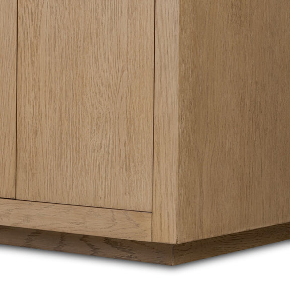 Everett Double Vanity - Satin Light Wash Oak Veneer