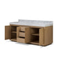 Everett Double Vanity - Satin Light Wash Oak Veneer