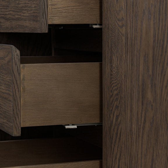 Everett Double Vanity - Satin Espresso Oak Veneer