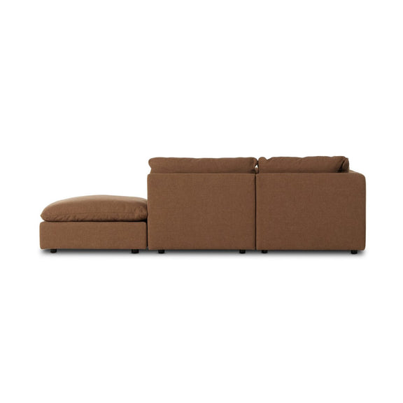 Ingel 4-Piece Sectional W/ Ottoman - Antwerp Cafe