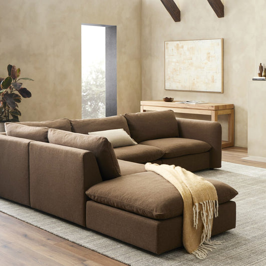 Ingel 4-Piece Sectional W/ Ottoman - Antwerp Cafe