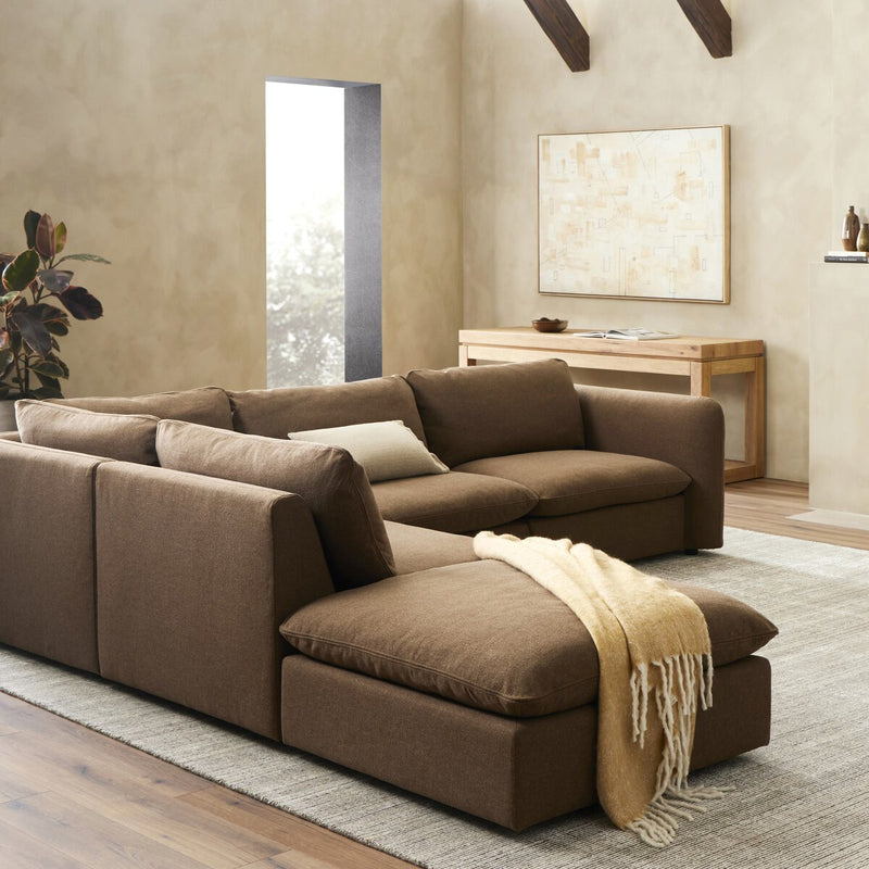 Ingel 4-Piece Sectional W/ Ottoman - Antwerp Cafe
