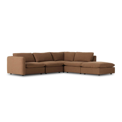 Ingel 4-Piece Sectional W/ Ottoman - Antwerp Cafe
