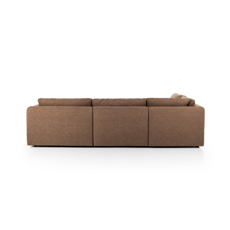 Ingel 4-Piece Sectional W/ Ottoman - Antwerp Cafe