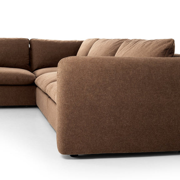Ingel 4-Piece Sectional W/ Ottoman - Antwerp Cafe