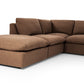 Ingel 4-Piece Sectional W/ Ottoman - Antwerp Cafe