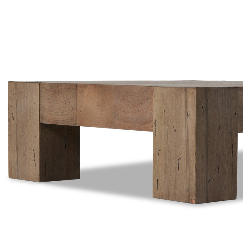 Abaso Coffee Table - Rustic Wormwood Oak