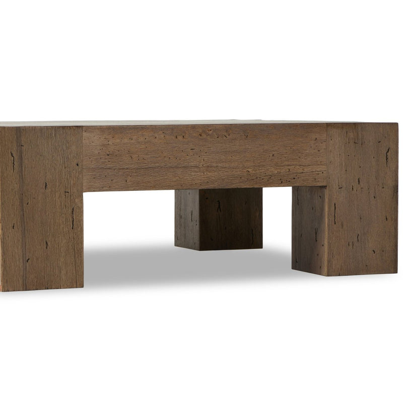 Abaso Coffee Table - Rustic Wormwood Oak