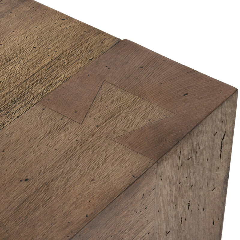 Abaso Coffee Table - Rustic Wormwood Oak