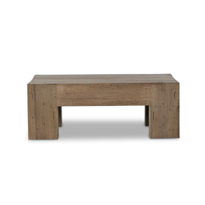Abaso Coffee Table - Rustic Wormwood Oak