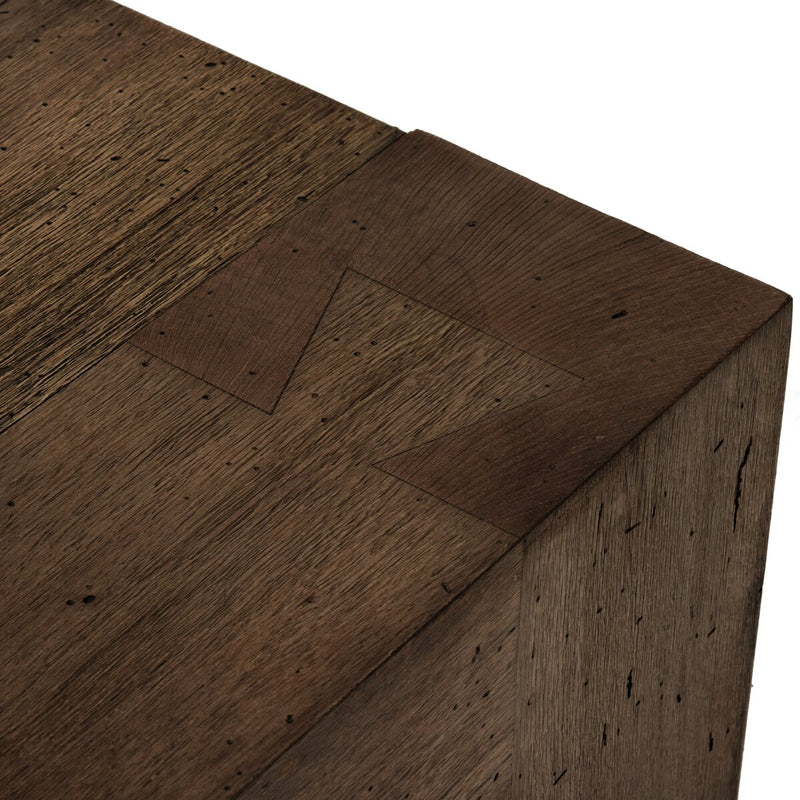 Abaso Coffee Table - Ebony Rustic Wormwood Oak