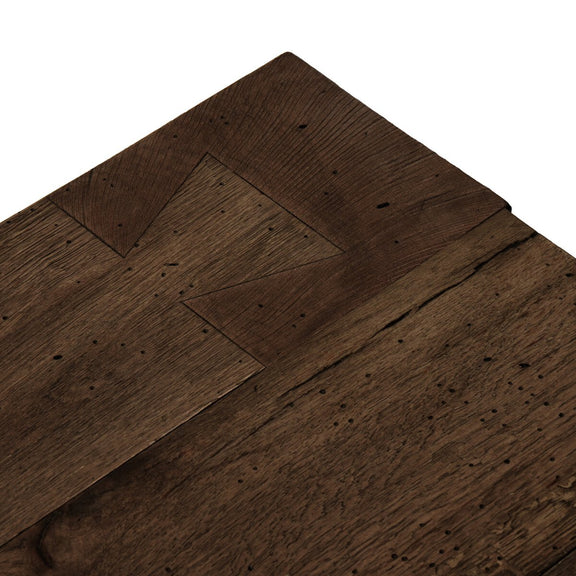 Abaso Coffee Table - Ebony Rustic Wormwood Oak