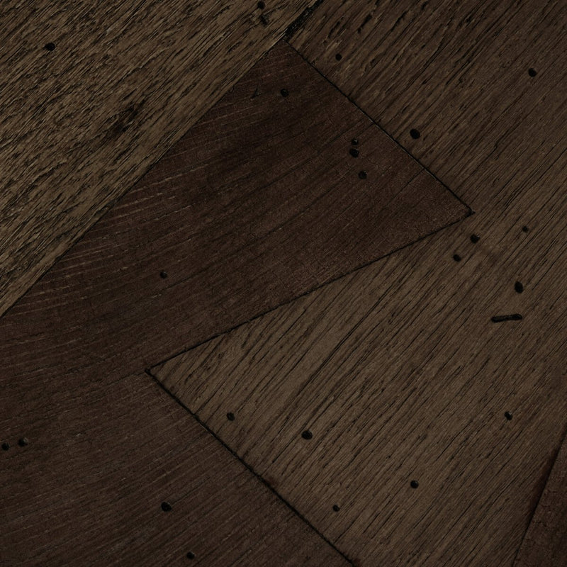 Abaso Coffee Table - Ebony Rustic Wormwood Oak