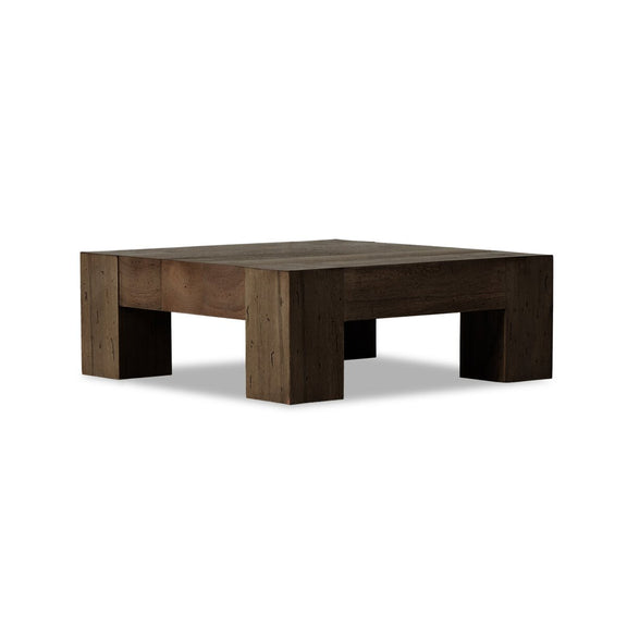Abaso Coffee Table - Ebony Rustic Wormwood Oak