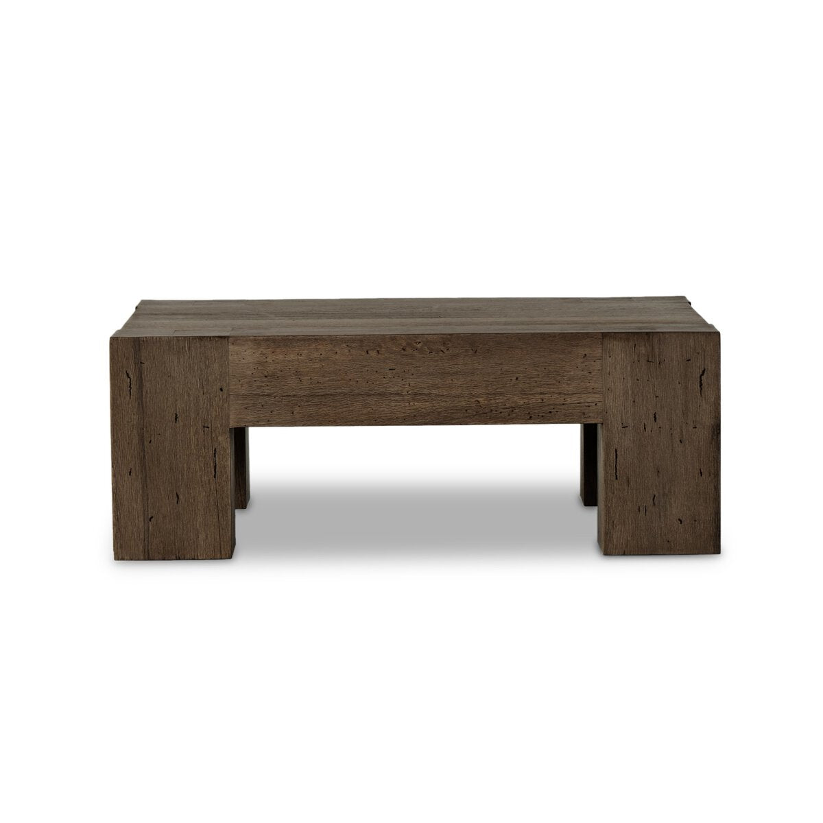 Abaso Coffee Table - Ebony Rustic Wormwood Oak