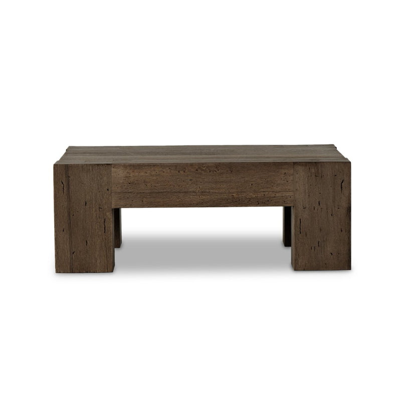 Abaso Coffee Table - Ebony Rustic Wormwood Oak