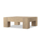 Abaso Coffee Table - Whitewash Rustic Wormwood Oak