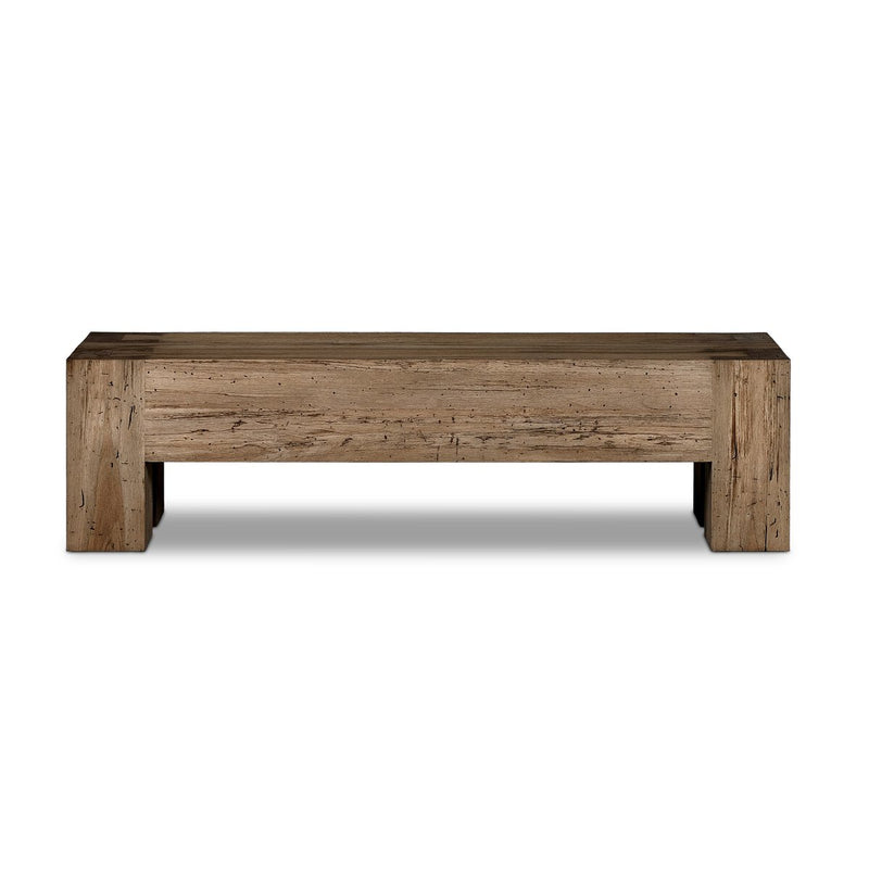 Abaso Accent Bench - Rustic Wormwood Oak