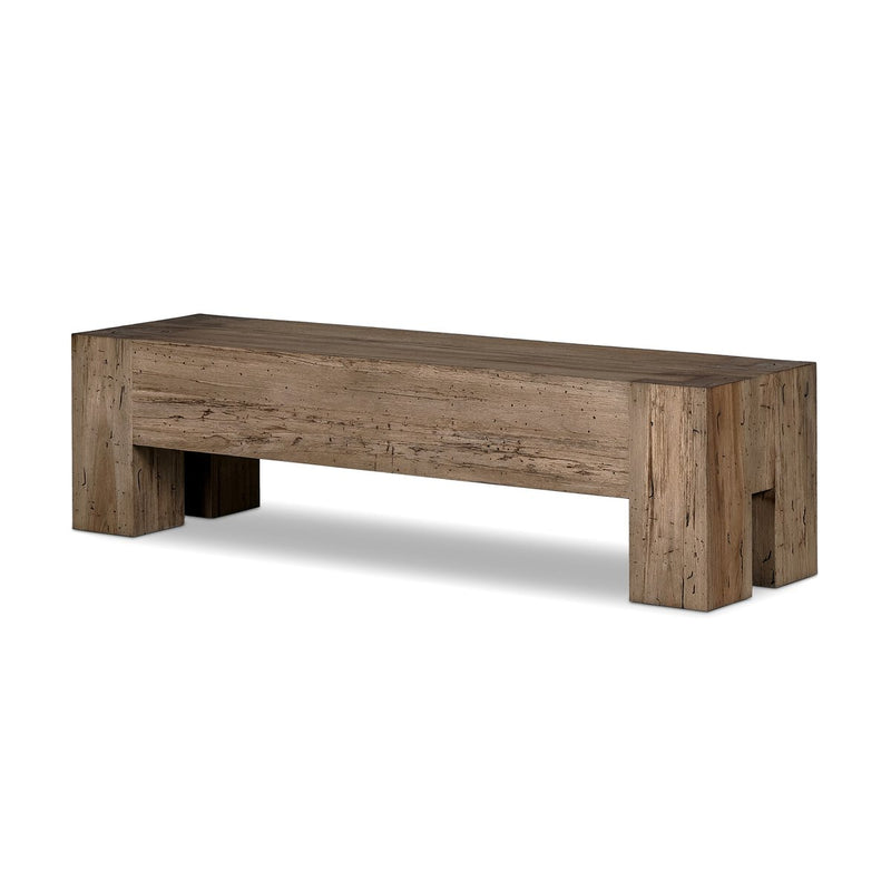 Abaso Accent Bench - Rustic Wormwood Oak