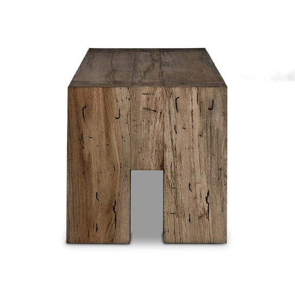 Abaso Accent Bench - Rustic Wormwood Oak