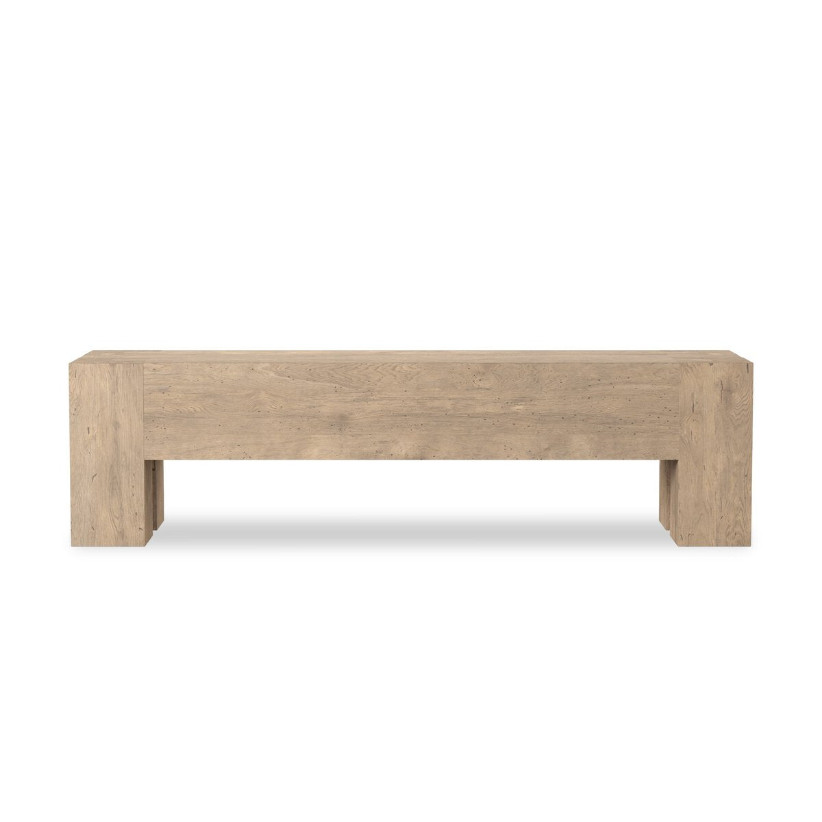 Abaso Accent Bench - Whitewash Rustic Wormwood Oak