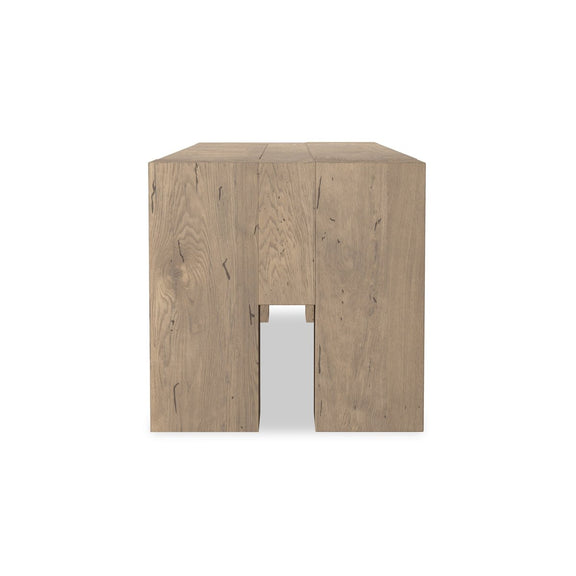 Abaso Accent Bench - Whitewash Rustic Wormwood Oak