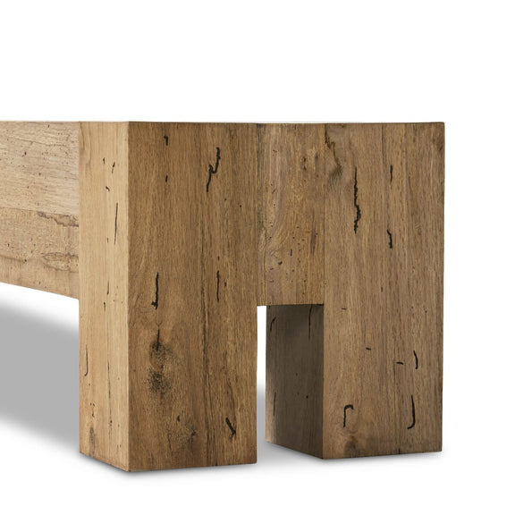Abaso Accent Bench - Rustic Wormwood Oak