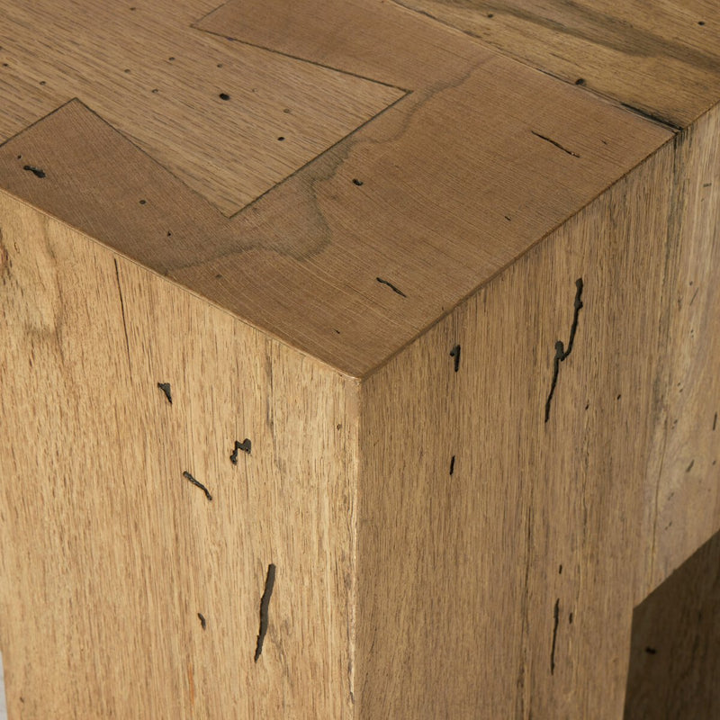 Abaso Accent Bench - Rustic Wormwood Oak