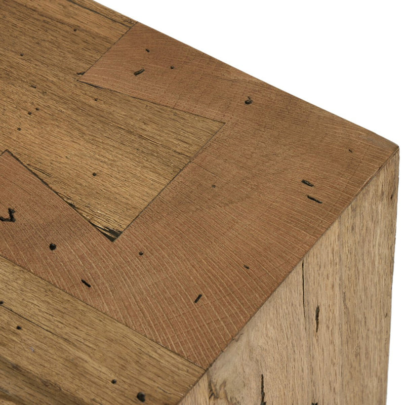 Abaso Accent Bench - Rustic Wormwood Oak