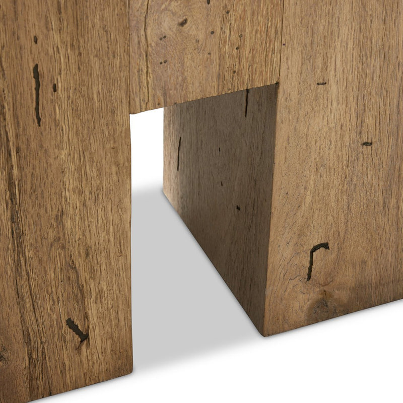 Abaso Accent Bench - Rustic Wormwood Oak