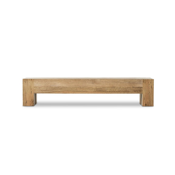 Abaso Accent Bench - Rustic Wormwood Oak